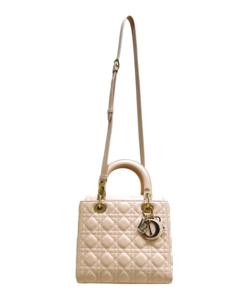 Christian Dior（クリスチャン ディオール）Christian Dior (クリスチャン ディオール) Lady Dior Midium/レディディオール ミディアム/M0565ONGE_M413 ピンク サイズ:ミディアム 未使用品の古着・服飾アイテム