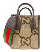 GUCCIグッチ）の古着「グッチ ジャンボＧＧ ショルダーバッグ」｜ベージュ