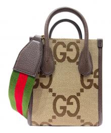 GUCCI（グッチ）の古着「グッチ ジャンボＧＧ ショルダーバッグ」｜ベージュ