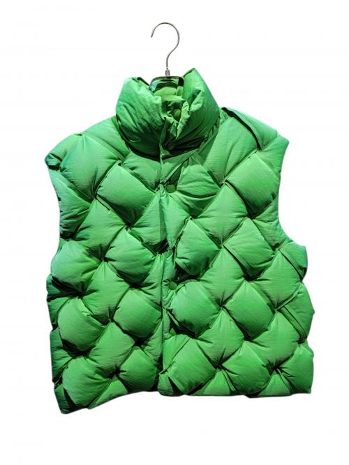 BOTTEGA VENETA（ボッテガベネタ）BOTTEGA VENETA (ボッテガベネタ) パテッドベスト グリーン サイズ:Mの古着・服飾アイテム