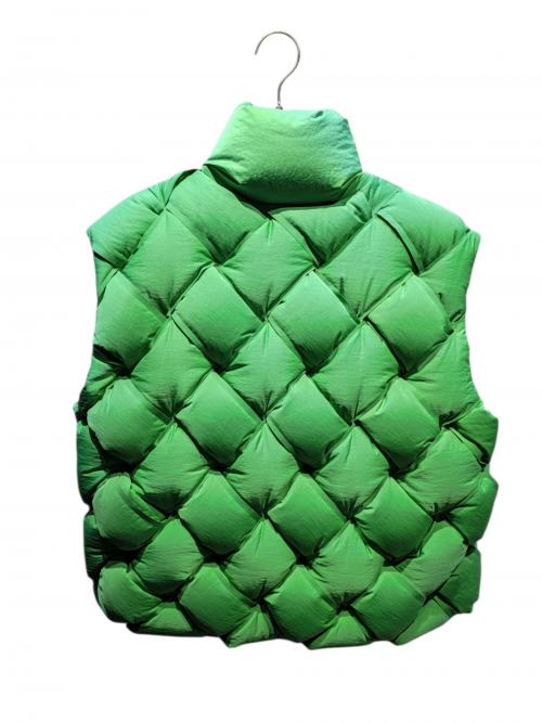 BOTTEGA VENETA（ボッテガベネタ）BOTTEGA VENETA (ボッテガベネタ) パテッドベスト グリーン サイズ:Mの古着・服飾アイテム