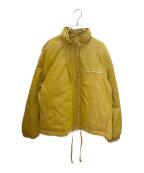BURBERRYバーバリー）の古着「LEATHER DOWN BLOUSON」｜カラシ