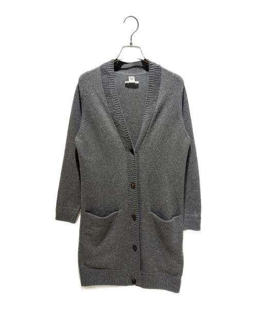 HERMES（エルメス）HERMES (エルメス) カシミヤカーディガン グレー サイズ:34の古着・服飾アイテム