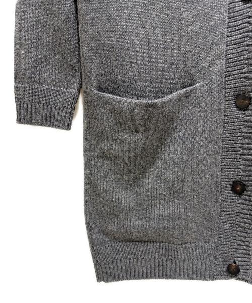 HERMES（エルメス）HERMES (エルメス) カシミヤカーディガン グレー サイズ:34の古着・服飾アイテム