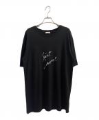 Saint Laurent Parisサンローランパリ）の古着「ロゴTシャツ」｜ブラック