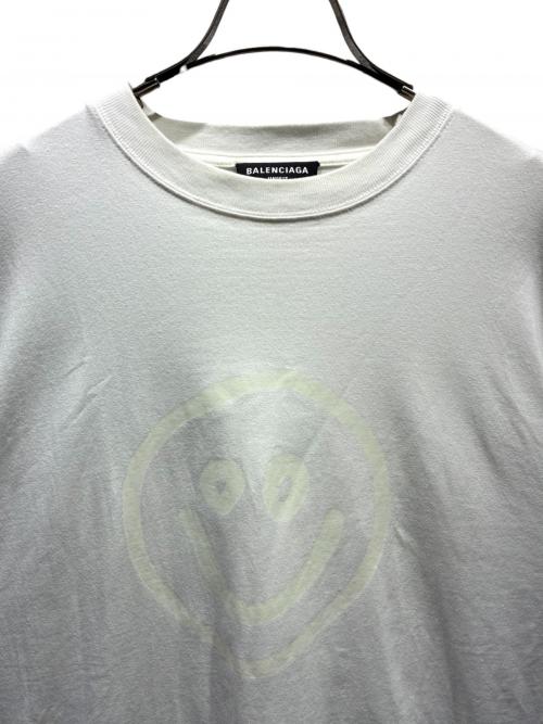 BALENCIAGA（バレンシアガ）BALENCIAGA (バレンシアガ) BALENCIAGA/スマイルロゴTシャツ/ホワイト/651795 TKV76 ホワイト サイズ:XXSの古着・服飾アイテム