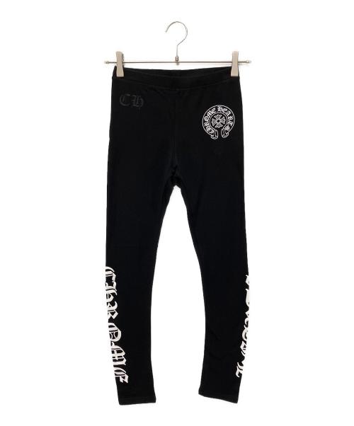 CHROME HEARTS（クロムハーツ）CHROME HEARTS (クロムハーツ) ホースシューロゴレギンス ブラック サイズ:Sの古着・服飾アイテム