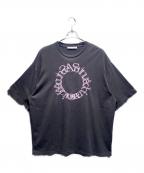 Acne studiosアクネ ストゥディオズ）の古着「ACNE STUDIOS/ロゴ刺繍Tシャツ/」｜ネイビー
