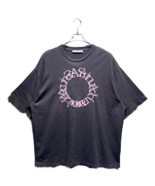 Acne studios（アクネ ストゥディオズ）Acne studios (アクネ ストゥディオズ) ACNE STUDIOS/ロゴ刺繍Tシャツ/ ネイビー サイズ:Lの古着・服飾アイテム
