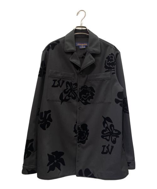 LOUIS VUITTON（ルイ ヴィトン）LOUIS VUITTON (ルイ ヴィトン) LVフラワーフロックパジャマシャツ ブラック サイズ:XSの古着・服飾アイテム