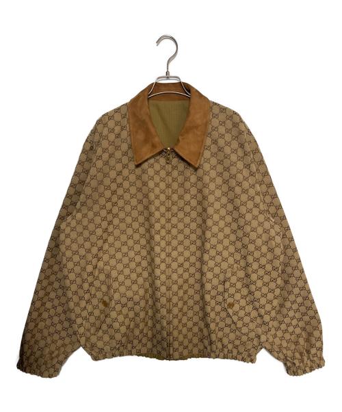 GUCCI（グッチ）GUCCI (グッチ) DOUBLE SIDED RETRO GG PRINTING JACKET ベージュ サイズ:54の古着・服飾アイテム