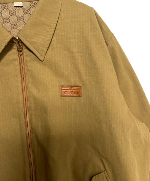 GUCCI（グッチ）GUCCI (グッチ) DOUBLE SIDED RETRO GG PRINTING JACKET ベージュ サイズ:54の古着・服飾アイテム