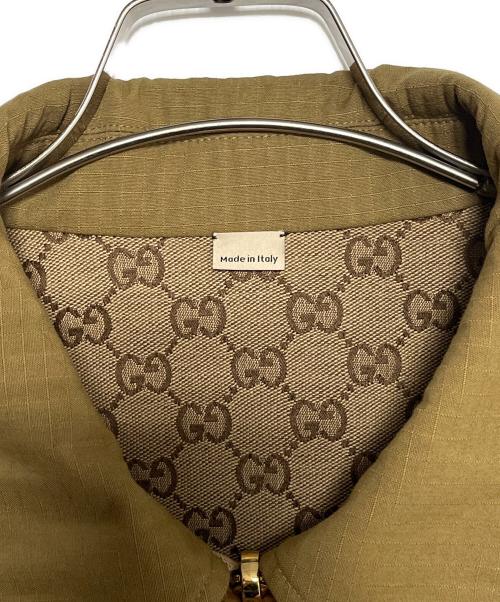 GUCCI（グッチ）GUCCI (グッチ) DOUBLE SIDED RETRO GG PRINTING JACKET ベージュ サイズ:54の古着・服飾アイテム
