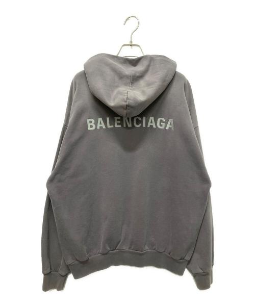 BALENCIAGA（バレンシアガ）BALENCIAGA (バレンシアガ) ロゴパーカー パープル サイズ:Sの古着・服飾アイテム