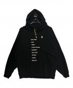 RAF SIMONSラフシモンズ）の古着「パッチドパーカー」｜ブラック