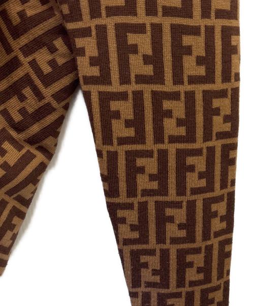 FENDI（フェンディ）FENDI (フェンディ) ズッカタートルネックニット ブラウン サイズ:50の古着・服飾アイテム