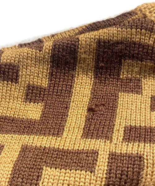 FENDI（フェンディ）FENDI (フェンディ) ズッカタートルネックニット ブラウン サイズ:50の古着・服飾アイテム