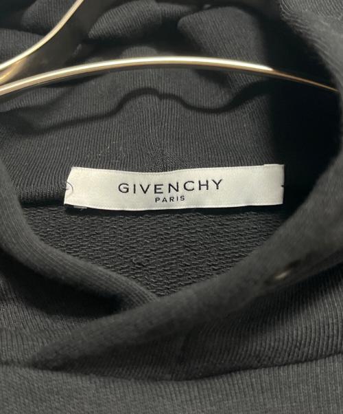 GIVENCHY（ジバンシィ）GIVENCHY (ジバンシィ) クラックロゴ プリント プルオーバー スウェットパーカー ブラック サイズ:Lの古着・服飾アイテム