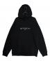 GIVENCHY（ジバンシィ）の古着「クラックロゴ プリント プルオーバー スウェットパーカー」｜ブラック