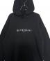 中古・古着 GIVENCHY (ジバンシィ) クラックロゴ プリント プルオーバー スウェットパーカー ブラック サイズ:L：30000円