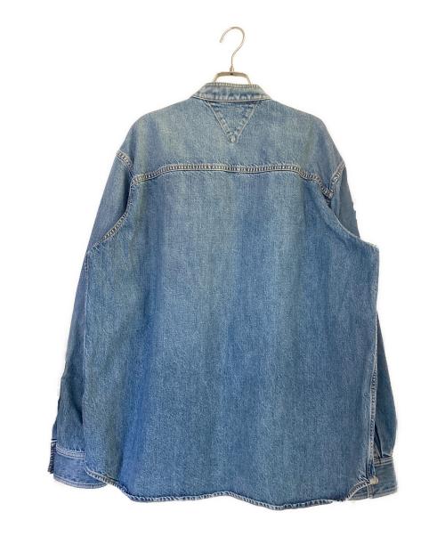 BOTTEGA VENETA（ボッテガベネタ）BOTTEGA VENETA (ボッテガベネタ) ノーカラーデニムシャツ サイズ:44の古着・服飾アイテム
