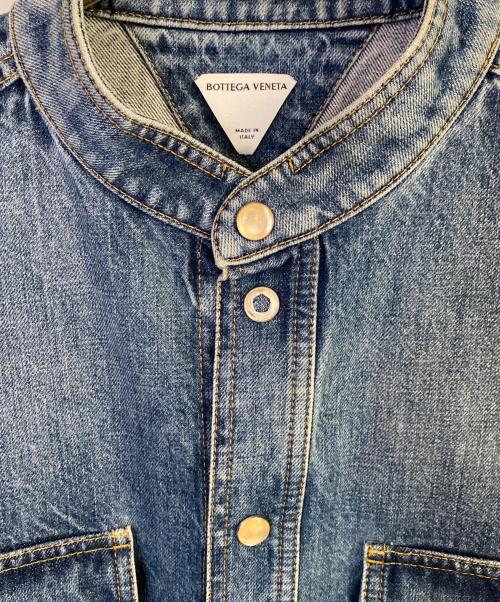 BOTTEGA VENETA（ボッテガベネタ）BOTTEGA VENETA (ボッテガベネタ) ノーカラーデニムシャツ サイズ:44の古着・服飾アイテム