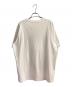 MONCLER (モンクレール) ロゴ刺しゅう入り クルーネック半袖Tシャツ ホワイト サイズ:M：27000円