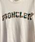 中古・古着 MONCLER (モンクレール) ロゴ刺しゅう入り クルーネック半袖Tシャツ ホワイト サイズ:M：27000円