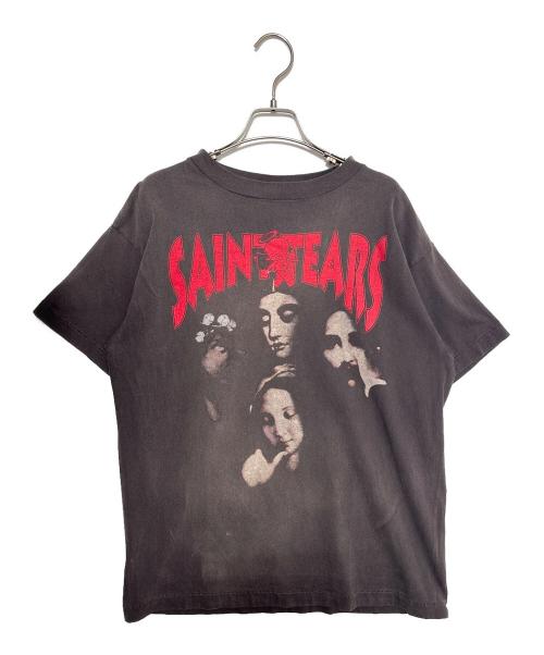 SAINT MICHAEL（セントマイケル）SAINT MICHAEL (セントマイケル) SS TEE / FACES / BLACK グレー サイズ:Sの古着・服飾アイテム