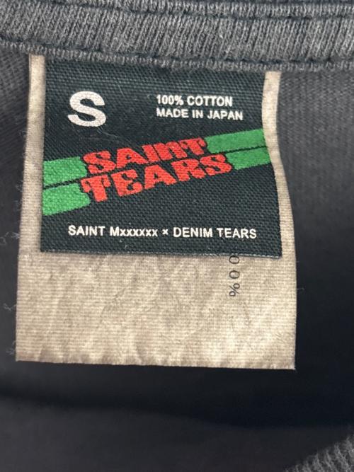 SAINT MICHAEL（セントマイケル）SAINT MICHAEL (セントマイケル) SS TEE / FACES / BLACK グレー サイズ:Sの古着・服飾アイテム