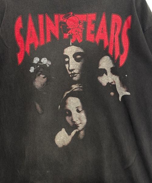 SAINT MICHAEL（セントマイケル）SAINT MICHAEL (セントマイケル) SS TEE / FACES / BLACK グレー サイズ:Sの古着・服飾アイテム