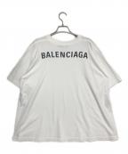 BALENCIAGAバレンシアガ）の古着「ロゴワイドTシャツ」｜ホワイト