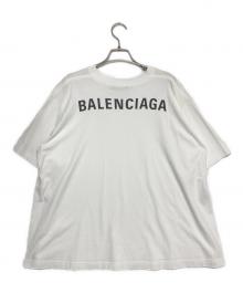 BALENCIAGA（バレンシアガ）の古着「ロゴワイドTシャツ」｜ホワイト