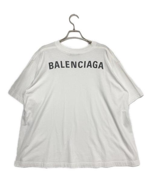 BALENCIAGA（バレンシアガ）BALENCIAGA (バレンシアガ) ロゴワイドTシャツ ホワイト サイズ:Sの古着・服飾アイテム