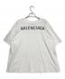 BALENCIAGA（バレンシアガ）の古着「ロゴワイドTシャツ」｜ホワイト