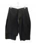Yohji Yamamoto pour homme（ヨウジヤマモト プールオム）の古着「右前垂らし布 コットンギャバ パンツ 」｜ブラック