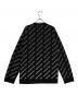 BALENCIAGA (バレンシアガ) All Over Logo Crewneck Knit Sweater ブラック サイズ:XS：65000円