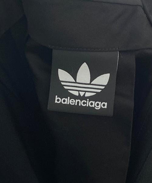 BALENCIAGA（バレンシアガ）BALENCIAGA (バレンシアガ) adidas (アディダス) Side-striped wide-leg slacks/long pants ブラック サイズ:46の古着・服飾アイテム