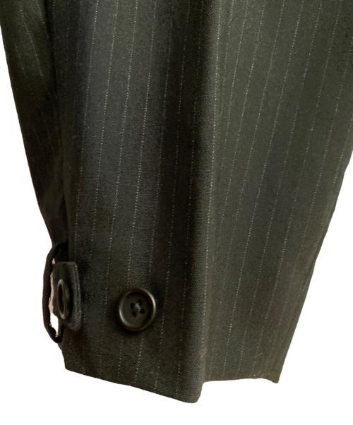 Yohji Yamamoto pour homme（ヨウジヤマモト プールオム）Yohji Yamamoto pour homme (ヨウジヤマモト プールオム) リペアストライプパンツ ネイビー サイズ:3の古着・服飾アイテム