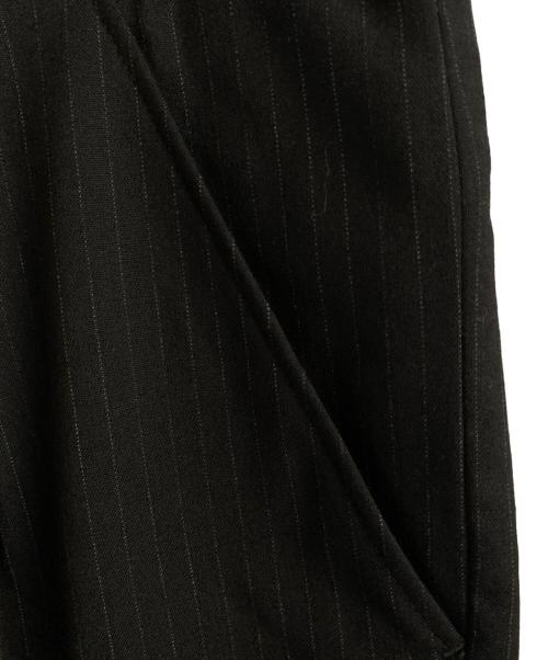 Yohji Yamamoto pour homme（ヨウジヤマモト プールオム）Yohji Yamamoto pour homme (ヨウジヤマモト プールオム) リペアストライプパンツ ネイビー サイズ:3の古着・服飾アイテム