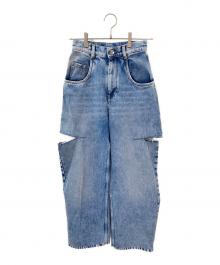 Maison Margiela（メゾンマルジェラ）の古着「スラッシュデニムパンツ」｜インディゴ