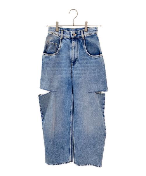 Maison Margiela（メゾンマルジェラ）Maison Margiela (メゾンマルジェラ) スラッシュデニムパンツ インディゴ サイズ:36の古着・服飾アイテム