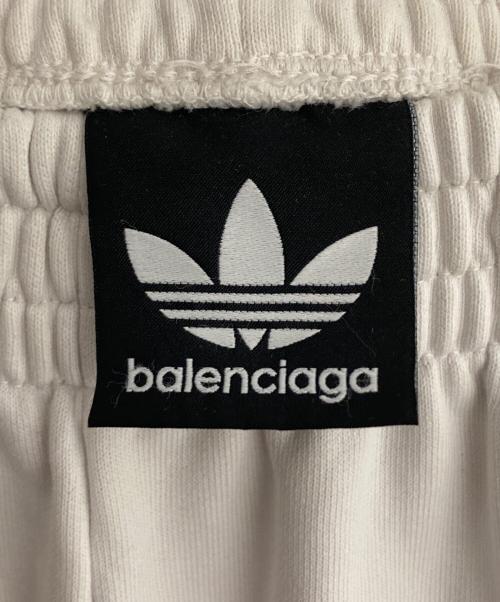 BALENCIAGA（バレンシアガ）BALENCIAGA (バレンシアガ) adidas (アディダス) ロゴ刺繍 ワイド スウェットパンツ ライトグレー サイズ:Sの古着・服飾アイテム