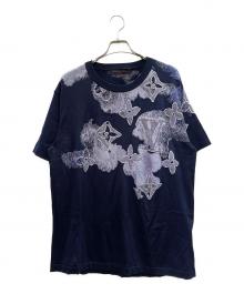 LOUIS VUITTON（ルイ ヴィトン）の古着「Monogram Watercolor Knit Sweater モノグラムウォーターカラーニット/RM211V ZLW HLN01W/21SS」｜ネイビー
