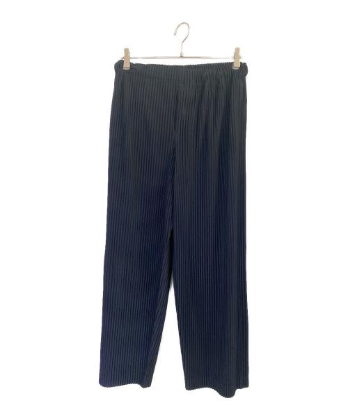 HOMME PLISSE ISSEY MIYAKE（オム プリッセ イッセイ ミヤケ）HOMME PLISSE ISSEY MIYAKE (オム プリッセ イッセイ ミヤケ) プリーツパンツ ネイビー サイズ:1の古着・服飾アイテム