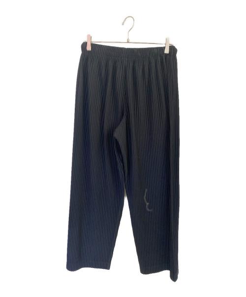 HOMME PLISSE ISSEY MIYAKE（オム プリッセ イッセイ ミヤケ）HOMME PLISSE ISSEY MIYAKE (オム プリッセ イッセイ ミヤケ) プリーツパンツ ネイビー サイズ:1の古着・服飾アイテム