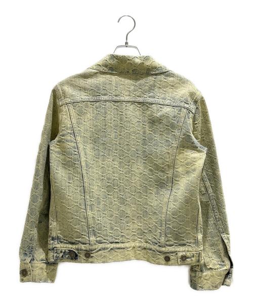 GUCCI（グッチ）GUCCI (グッチ) GG Jacquard Denim Jacket/GGジャガードデニムジャケット/678791 XDB0K スカイブルー サイズ:36の古着・服飾アイテム