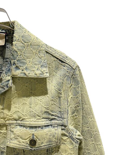 GUCCI（グッチ）GUCCI (グッチ) GG Jacquard Denim Jacket/GGジャガードデニムジャケット/678791 XDB0K スカイブルー サイズ:36の古着・服飾アイテム
