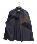 HERMESエルメス）の古着「ボクシーシャツ」｜ネイビー