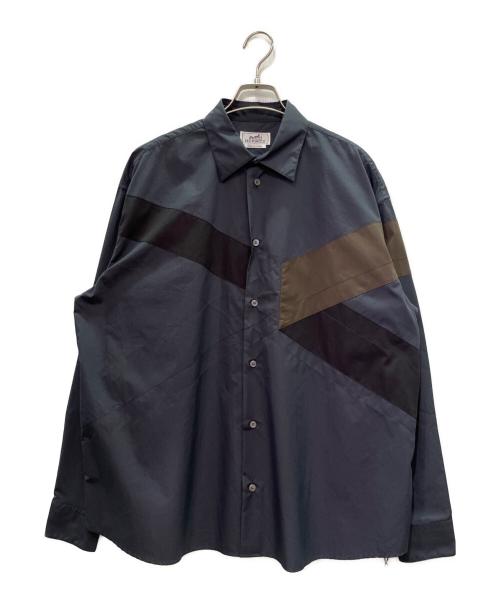 HERMES（エルメス）HERMES (エルメス) ボクシーシャツ ネイビー サイズ:39の古着・服飾アイテム